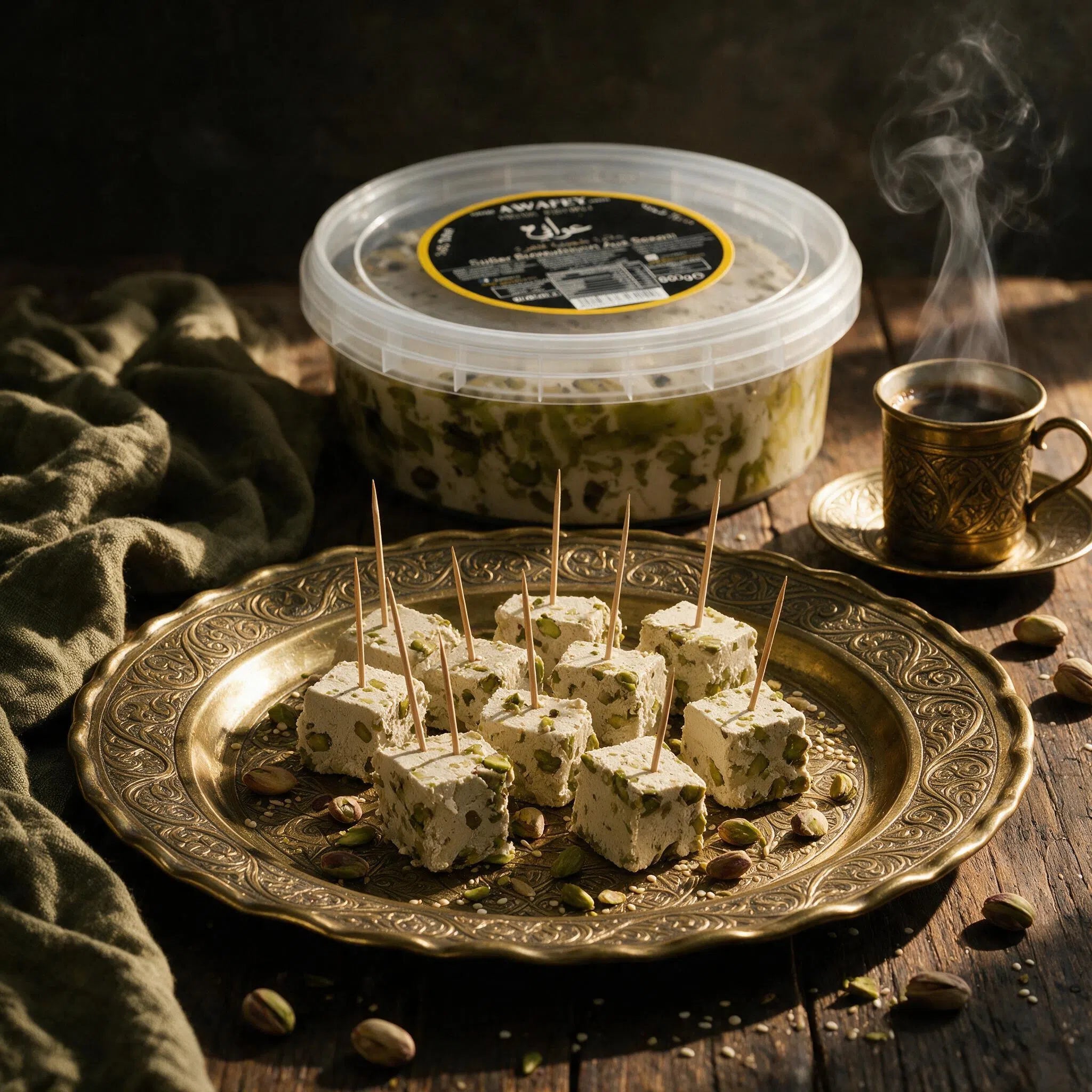 Helva als Dessert